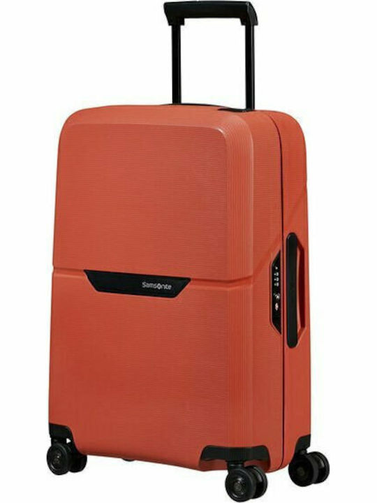Samsonite Magnum Cabin Travel Suitcase Hard Orange with 4 Wheels Height 55cm 139845-0557