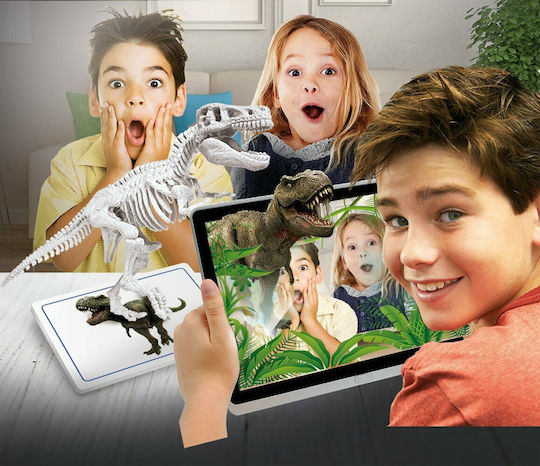 Clementoni T-Rex & Τρικεράτωψ Επαυξημένη Πραγματικότητα STEM Educational Game Dinosaur Excavation Science And Play for 7+ years Years Old
