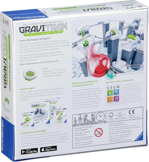 Ravensburger Extension Set Trax Trampoline STEM Образователна Игра Инженеринг Gravitrax за 8+ Години