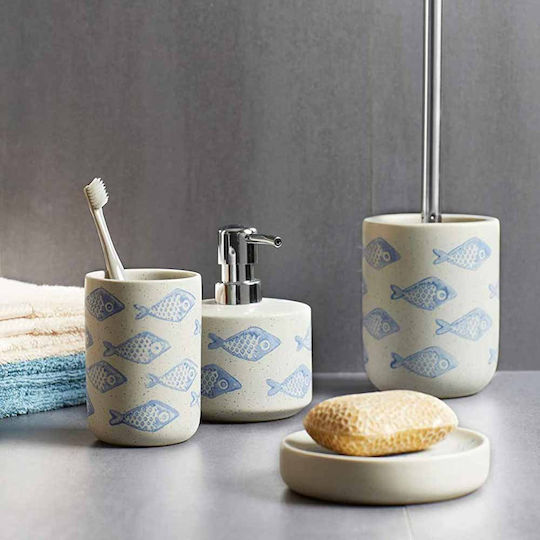 Wenko Aquamarin Ceramic Cup Holder Countertop Multicolour