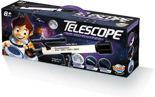Buki Telescope with 30 Activities Telescop pentru 8-14 Ani