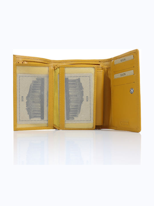 350 Small Leather Women's Wallet Classic Yellow
