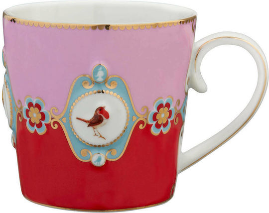 PiP Studio Love Birds Medallion Чаша от Порцелан Red-Pink 250мл