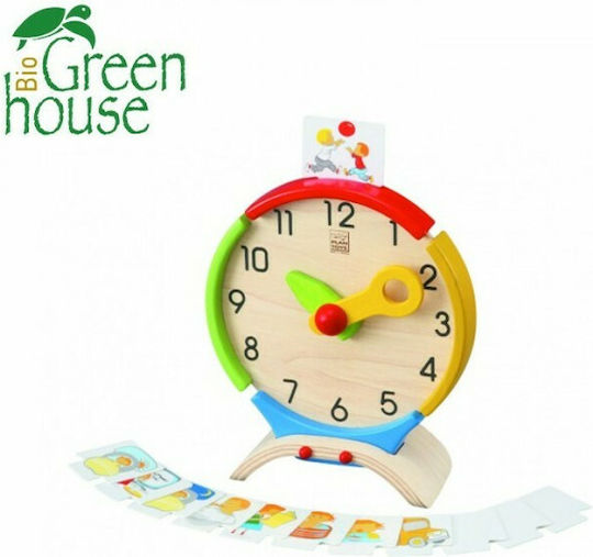 Plan Toys Ρολόι Δραστηριοτήτων Educational Time Learning Game made of Wood for 4+ years old Years Old