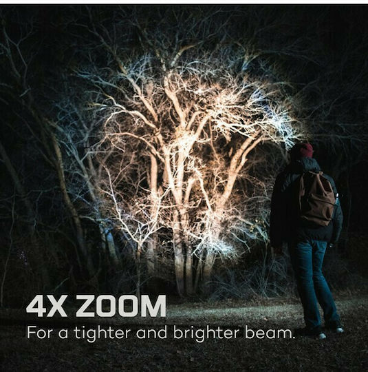 Nebo Rechargeable Flashlight LED IP67 with Maximum Brightness 1500lm Davinci Silver