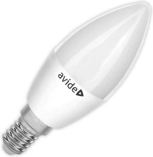 Avide ABBC14NW-7W Λάμπα LED 7W για Ντουί E14 και Σχήμα C37 Φυσικό Λευκό 600lm