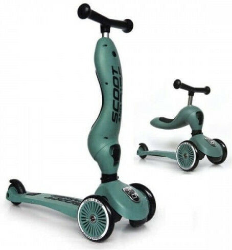 Scoot & Ride Kids Scooter Highwaykick 1 3-Wheel with Seat for 1-5 Years Forest