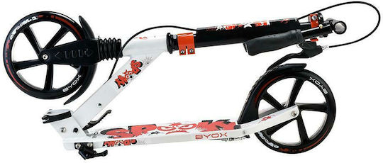 Byox Kids Scooter Foldable Spooky 2-Wheel for 8+ Years White