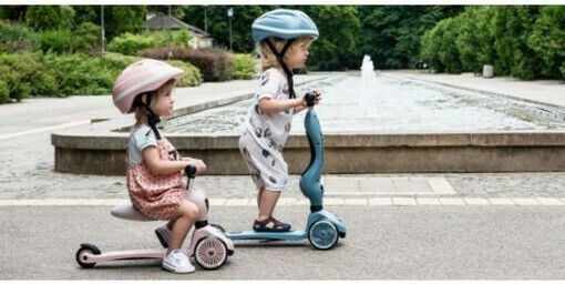 Scoot & Ride Kids Scooter Ηighwaykick 1 3-Wheel with Seat for 1-5 Years Light Blue