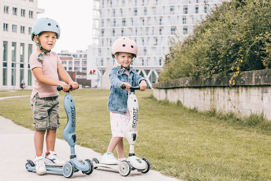 Scoot & Ride Kids Scooter Ηighwaykick 1 3-Wheel with Seat for 1-5 Years Light Blue