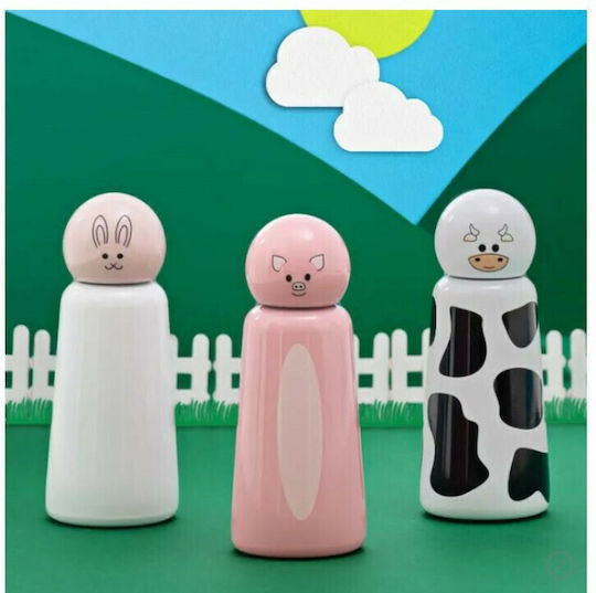 Lund Mini Cow Μπουκάλι Θερμός Ανοξείδωτο BPA Free 300ml Πολύχρωμο