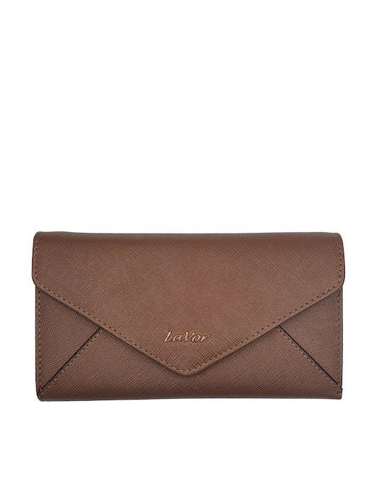 Large Leather Women's Wallet Classic with RFID Taupe