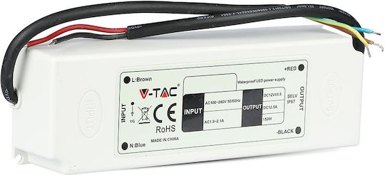 V-TAC Dimmbares LED-Netzteil Wasserdicht IP67 Leistung 75W mit Ausgangsspannung 12V