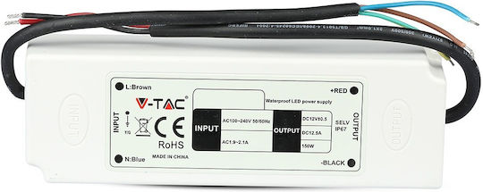 V-TAC Dimmable Τροφοδοτικό LED Στεγανό IP67 Ισχύος 60W με Τάση Εξόδου 12V
