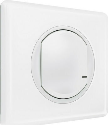 Legrand Celiane Recessed Electrical Lighting Wall Switch Wi-Fi Connected with Frame Basic White