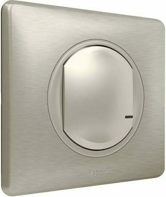 Legrand Celiane Recessed Electrical Lighting Wall Switch Wi-Fi Connected with Frame Basic Titanium