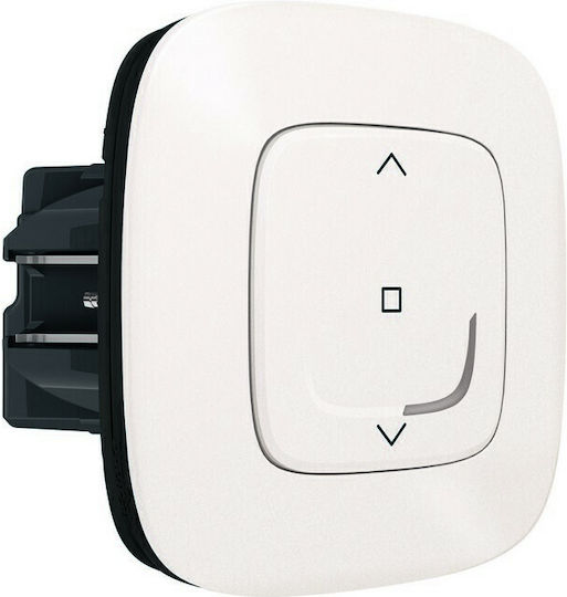 Legrand Valena Allure 90 Recessed Wall Switch Rolling Shutters One-Way with Frame Pearl