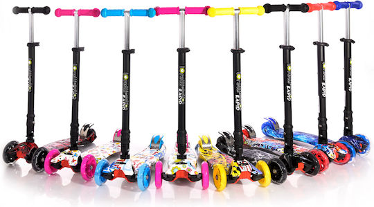 Lorelli Kids Scooter Foldable Rapid 3-Wheel for 5+ years Years Red Fire