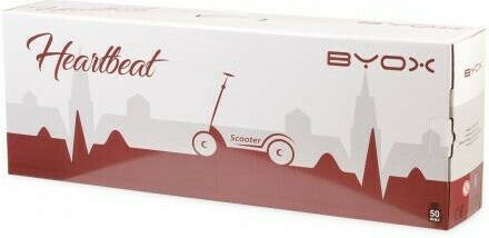 Byox Παιδικό Πατίνι Αναδιπλούμενο Heartbeat Δίτροχο για 3+ Ετών Μαύρο