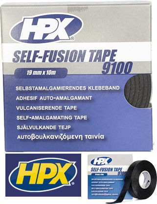 HPX Self-Vulcanizing Insulation Tape 19mm x 10m Self-Fusion 9100 Black