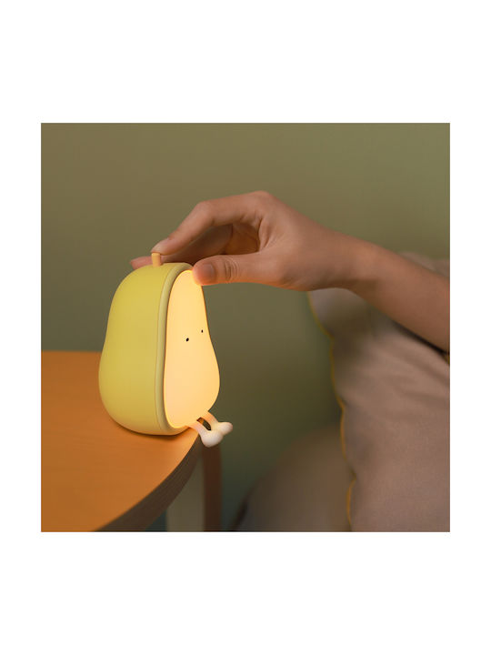 Allocacoc Kids Decorative Lamp Pear Yellow 8.85x8.8x12.2εκ.