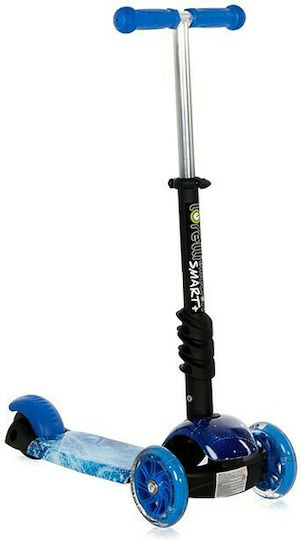 Lorelli Kids Scooter Foldable Smart Plus 2021 3-Wheel with Seat for 3+ Years Blue