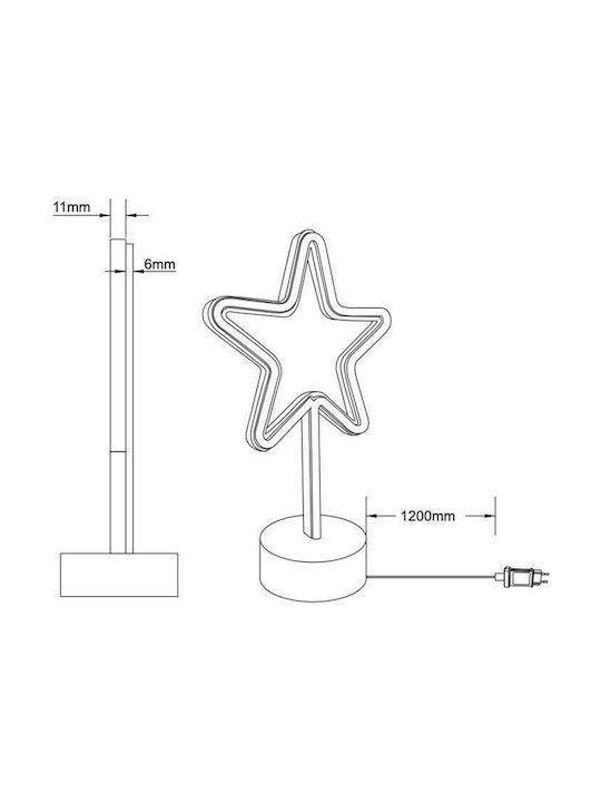 Trio Lighting Star Decorative Lamp White