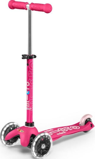 Micro Kids Scooter Mini Deluxe Led 3-Wheel for 2-5 Years Pink