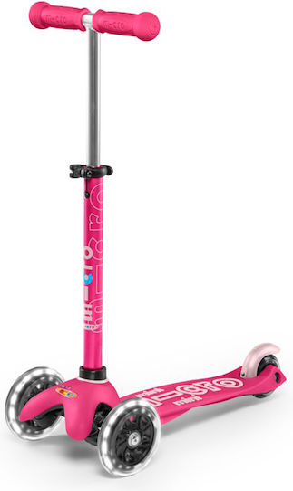 Micro Kids Scooter Mini Deluxe Led 3-Wheel for 2-5 Years Pink