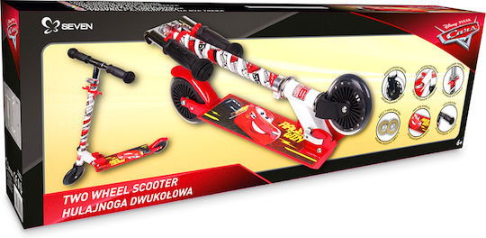 Seven Scuter Copii Pliabil Cars 2 Roți Pentru 6+ Ani Roșu