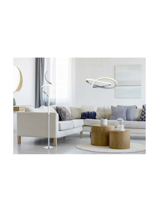 Trio Lighting Course LED Φωτιστικό Δαπέδου Υ149εκ. Ασημί