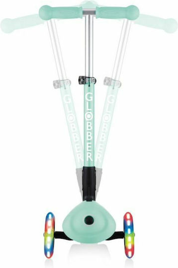Globber Kids Foldable Scooter Junior Foldable Fantasy Lights 3-Wheel for 2+ Years Turquoise