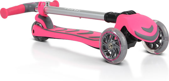 Byox Kids Scooter Foldable Kiki 3-Wheel with Seat for 3+ Years Pink
