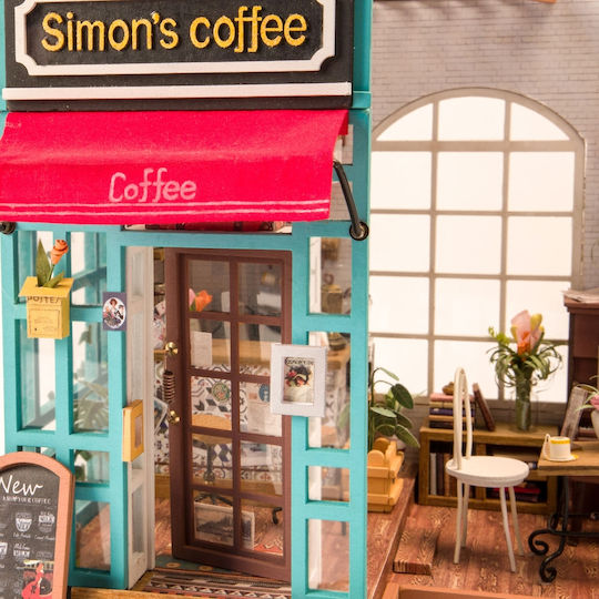 Robotime Παιχνίδι Κατασκευών Ξύλινo Simon's Coffee για Παιδιά 16+ Ετών