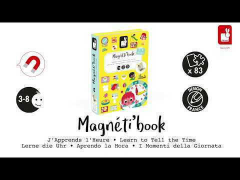 Janod Magnetic Construction Toy Learn the Time for Children 3+ years+ Years
