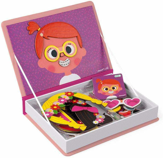 Janod Magnetic Construction Toy Crazy Faces for Children 3+ Years