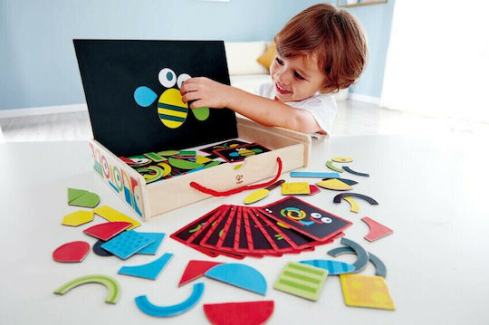 Hape Μαγνητικό Παιχνίδι Κατασκευών Art Box για Παιδιά 3+ Ετών