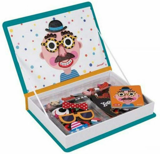 Janod Magnetic Construction Toy Crazy Faces for Children 3+ years+ Years