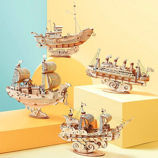 Robotime Holz-Bauspielzeug Sailing Ship für Kinder ab 8+ Jahre Jahren