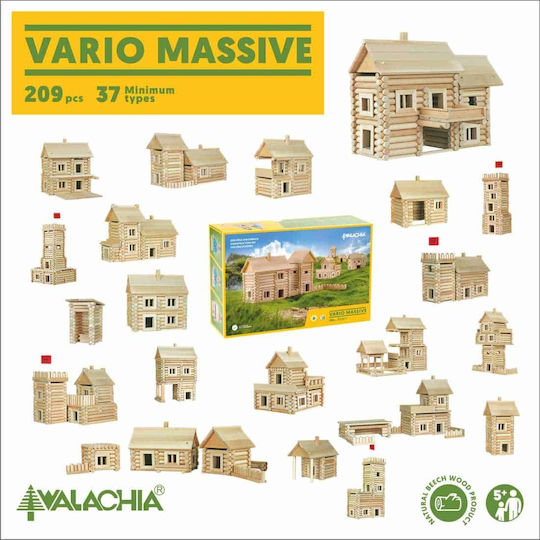 Walachia Wooden Construction Toy Vario Massive Νr.25 for Children 5+ years+ Years