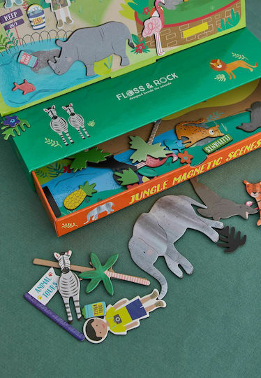 Floss & Rock Magnetic Construction Toy Jungle Play for Children 3+ Years