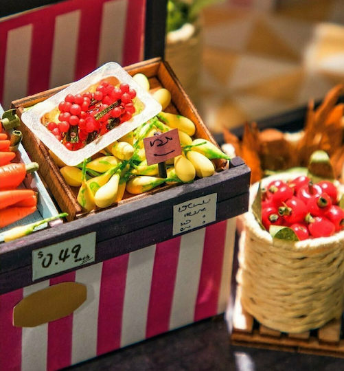Robotime Παιχνίδι Κατασκευών Ξύλινo DIY Carl’s Fruit Shop για Παιδιά 12+ Ετών
