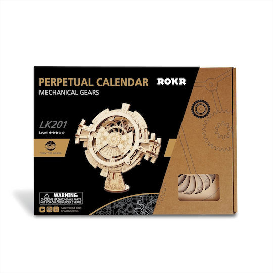 Robotime Jucărie de Construcție din Lemn 3D Perpetual Calendar pentru Copii 14+ ani+ Ani