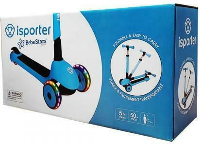 Bebe Stars Kinderroller Klappbar iSporter Pro 3-Rad Blau
