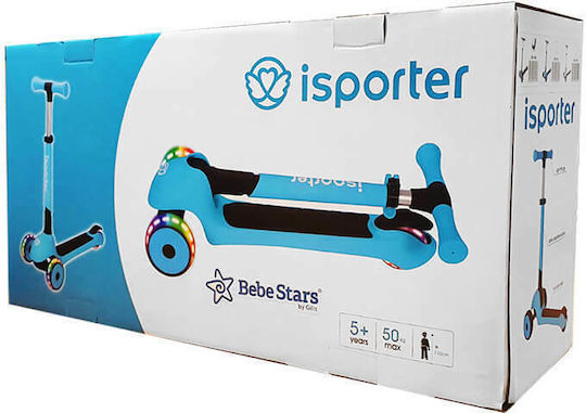 Bebe Stars Kinderroller Klappbar iSporter Pro 3-Rad Blau