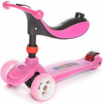 Baby Adventure Kids Scooter 21st 3-Wheel with Seat Pink