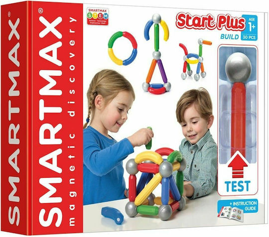 Smartmax Μαγνητικό Παιχνίδι Κατασκευών Smart Plus για Παιδιά 1+ Ετών