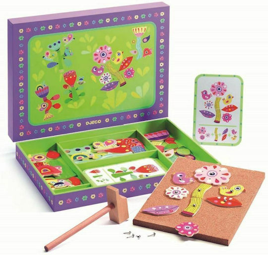 Djeco Wooden Construction Toy Garden Pegs for Children 4+ years old+ Years