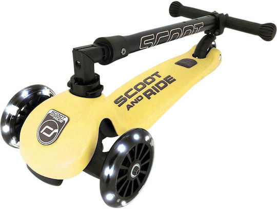 Scoot & Ride Kids Scooter Foldable Highwaykick 3 3-Wheel for 3-6 Years Yellow