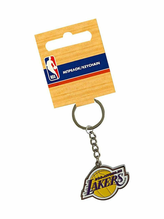 NBA Μπρελόκ Los Angeles Lakers 558-50520 Μεταλλικό Ομάδας Κίτρινο